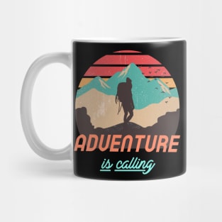 Adventure is calling adventurer Mug